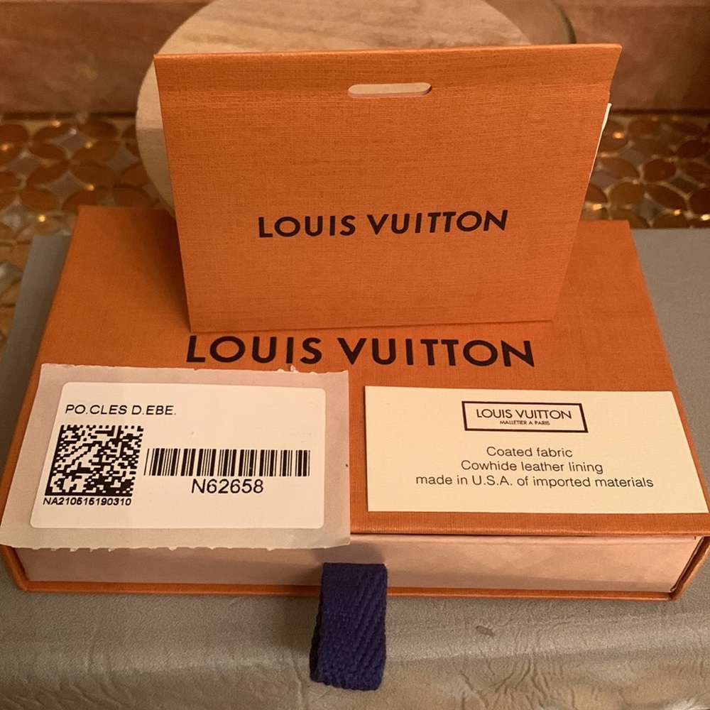 Brand New!! Authentic Louis Vuitton Damier Ebene CanvasCoin Pochette/ Key Pouch. - Picture 12 of 14